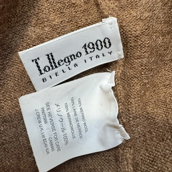 J.Crew Women’s Italian Merino Wool Sweater – Size L – Tollegno 1900 – Brown - Picture 7 of 8